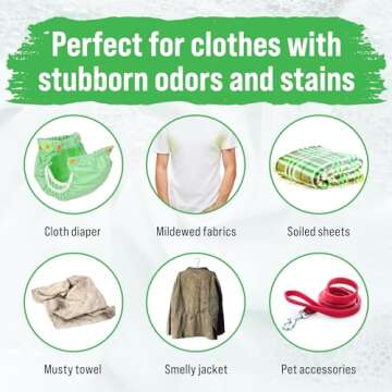 Rockin' Green Hard Rock Laundry Detergent for Hard Water (90 Loads), Plant based, Natural Laundry Detergent Powder, Biodegradable Odor Fighter, Safe for Sensitive Skin, 45 oz (Unscented)