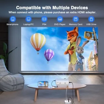 2024 Mini Projector by AuKing – Home Theater Upgrade