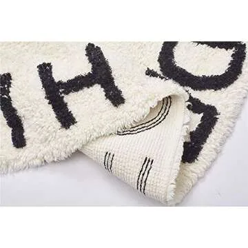 ABC Large Baby Rug for Nursery Playful Learning Cuddle Area