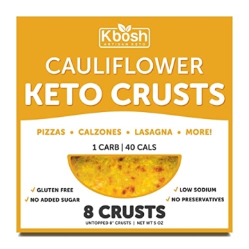 KBosh Keto Crusts - Delicious Low Carb Pizza Crusts