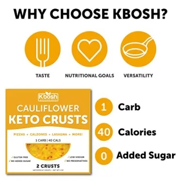 KBosh Keto Crusts - Delicious Low Carb Pizza Crusts