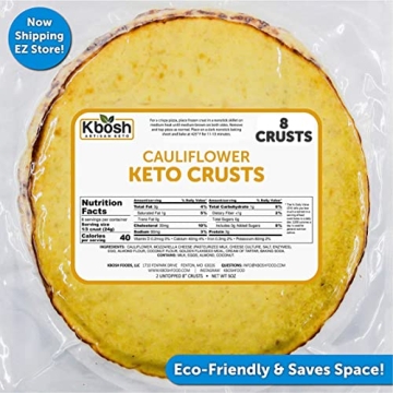 KBosh Keto Crusts - Delicious Low Carb Pizza Crusts