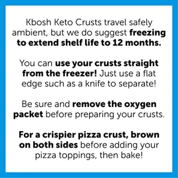 KBosh Keto Crusts - Delicious Low Carb Pizza Crusts