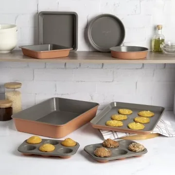 Goodful All-In-One Nonstick Bakeware Set 8-Piece for Baking
