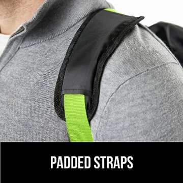 Gorilla Grip Car Seat Travel Bag for Airplane Gate Check, Easy Carry Backpack Bags Cover Carseats, Infant Baby Carriers and Toddler Booster Seats for Airport, Child Air Travels Essential, Fluorescent