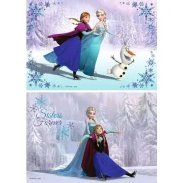 Ravensburger Disney Frozen Sisters Always Puzzle Set - 2 x 24 Piece Jigsaw Puzzles for Kids, Unique ...