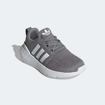 adidas Originals Swift Run 22 Sneaker, Grey/Core White/Grey, 1.5 US Unisex Little Kid