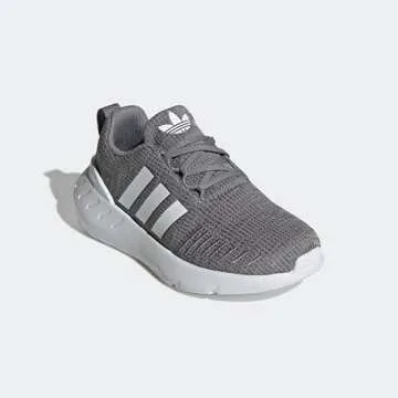 adidas Originals Swift Run 22 Sneaker, Grey/Core White/Grey, 1.5 US Unisex Little Kid