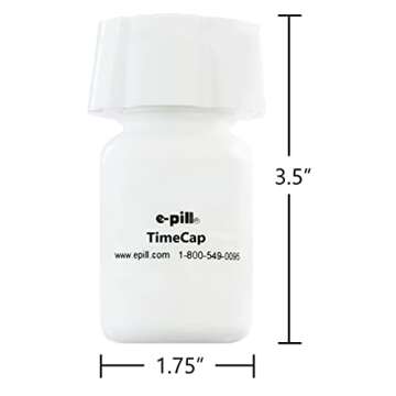 e-pill TimeCap & Bottle with Reminder and Timestamp