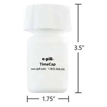 e-pill TimeCap & Bottle with Reminder and Timestamp