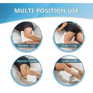 ComfiLife Orthopedic Knee and Leg Pillow for Side Sleepers Sleeping - 100% Memory Foam for Back Pain, Hip Pain Relief