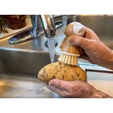 Eco-Friendly Vegetable Brush & Potato Scrubber Set