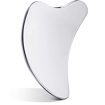 Nuanchu Stainless Steel Gua Sha Facial Tool - Elevate Your Self-Care Routine with the Dolphin Design