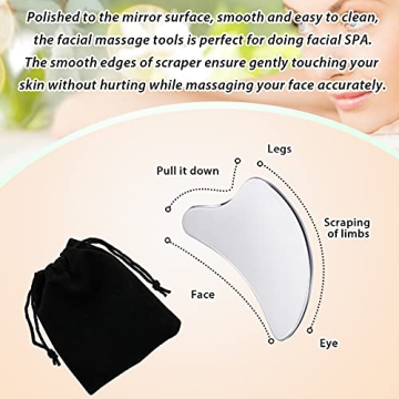 Nuanchu Stainless Steel Gua Sha Tool for Skin Care