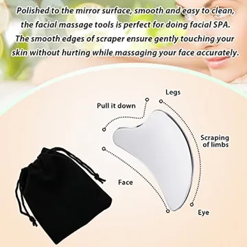 Nuanchu Stainless Steel Gua Sha Tool for Skin Care