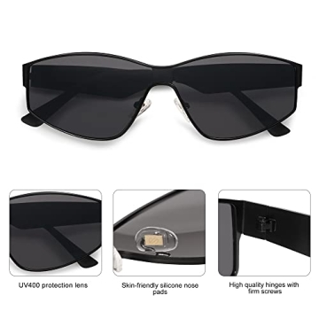 SOJOS Vintage Cat Eye Sunglasses for Stylish UV400 Protection