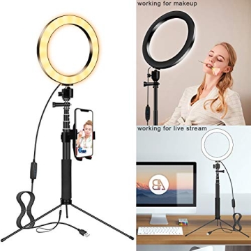 8 Inch Selfie Ring Light Tripod for Streamers and Vloggers