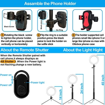 8 Inch Selfie Ring Light Tripod for Streamers and Vloggers