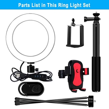 8 Inch Selfie Ring Light Tripod for Streamers and Vloggers