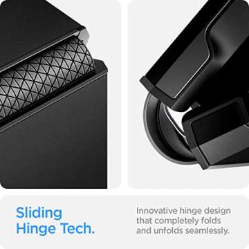 Spigen Tough Armor [Hinge Protection] Designed for Galaxy Z Flip 4 Case (2022) - Black