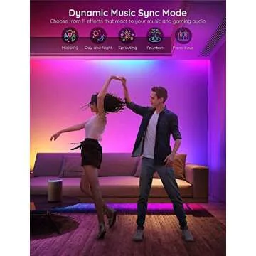 Govee Smart RGBIC LED Strip Lights 65.6ft, Alexa LED Light Strip Work with Google Assistant, Music Sync, DIY Multiple Colors on One Line, WiFi Color Changing Lights for Bedroom, Living Room, Holiday