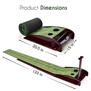 BRITENWAY Putting Golf Mat with Auto Ball Return