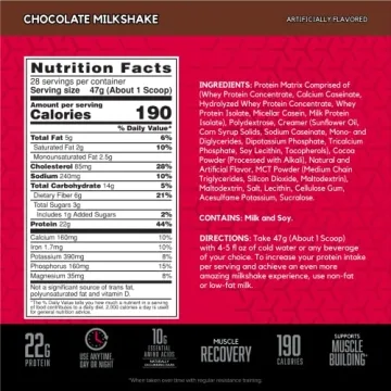 BSN SYNTHA-6 Whey Protein, Chocolate Milkshake - 28 Servings