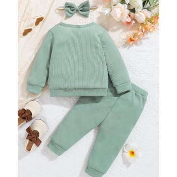 Weebaby 3T Toddler Girls Winter Sweatsuit Set for Fun