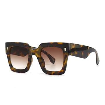 Trendy Oversized Sunglasses for Women UV400 Protection