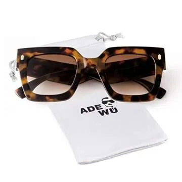 Trendy Oversized Sunglasses for Women UV400 Protection
