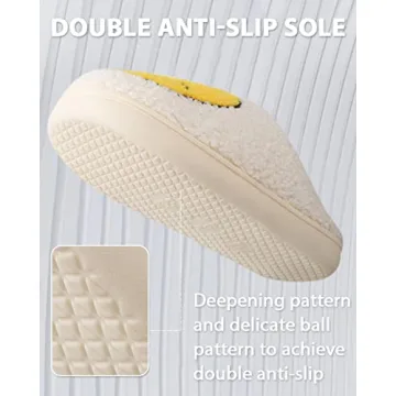 Smile Face Slippers: Cozy Plush Indoor & Outdoor Wear