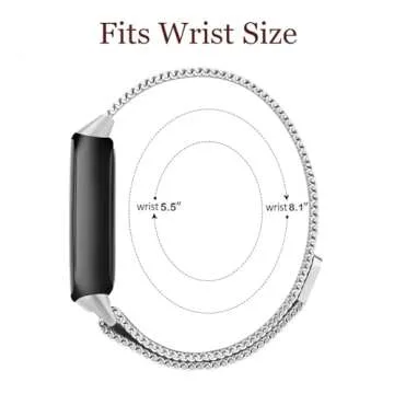 Elegant Stainless Steel Band for Fitbit Inspire Series