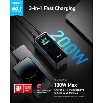 Anker Prime Power Bank - 20,000mAh Portable Charger