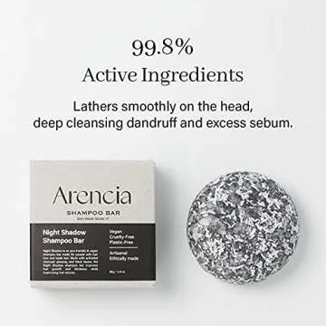 ARENCIA Night Shadow Biotin Shampoo Bar - Sustainable Hair Care Solution