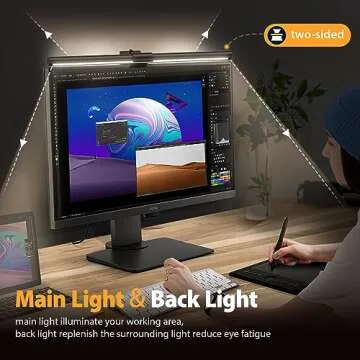 Coolait Eye-Caring Monitor Light Bar for Home Office