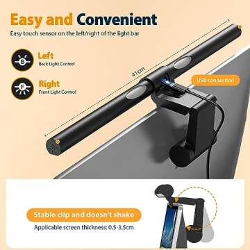Coolait Eye-Caring Monitor Light Bar for Home Office