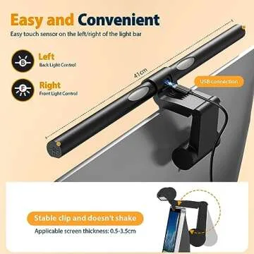 Coolait Eye-Caring Monitor Light Bar for Home Office