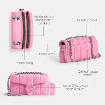 Coach Tabby Shoulder Bag 20, Vivid Pink