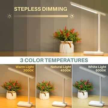 Candyfouse LED Desk Lamp Touch Control Adjustable Lighting