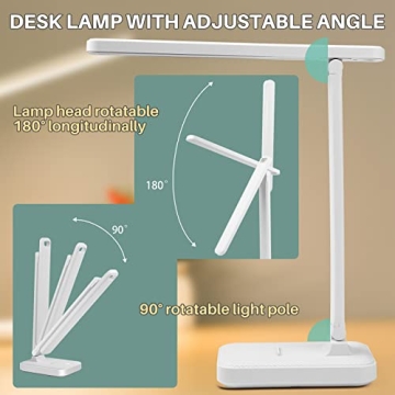 Candyfouse LED Desk Lamp Touch Control Adjustable Lighting