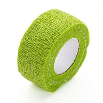 EZTAT2 24 Pcs Mix Color Disposable Tattoo Grip Cover Wrap Self Adhesive Elastic Bandage Rolls Handle Grip Tube for Tattoo Machine Accessories, Sports Tape Cover