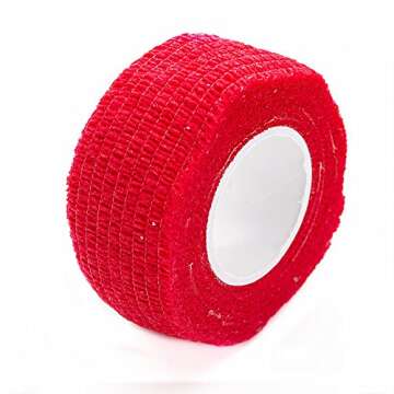 EZTAT2 24 Pcs Mix Color Disposable Tattoo Grip Cover Wrap Self Adhesive Elastic Bandage Rolls Handle Grip Tube for Tattoo Machine Accessories, Sports Tape Cover