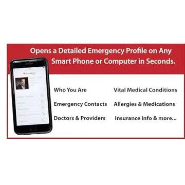 Dynotag SuperAlert™ Medical Alert Necklace for Safety & Health