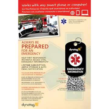 Dynotag SuperAlert™ Medical Alert Necklace for Safety & Health