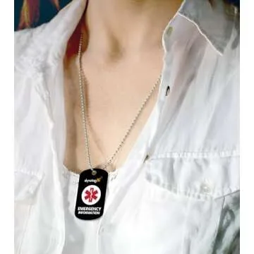 Dynotag SuperAlert™ Medical Alert Necklace for Safety & Health