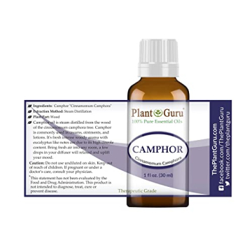 Pure Camphor Essential Oil 1 oz for Skin and Aromatherapy