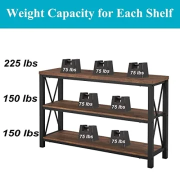 BON AUGURE Rustic Console Table for Home and Office Style