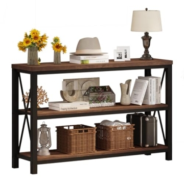 BON AUGURE Rustic Console Table for Home and Office Style
