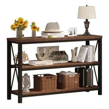 BON AUGURE Rustic Console Table for Home and Office Style