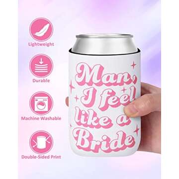 12-Pack Disco Cowgirl Can Sleeves for Bachelorette Party